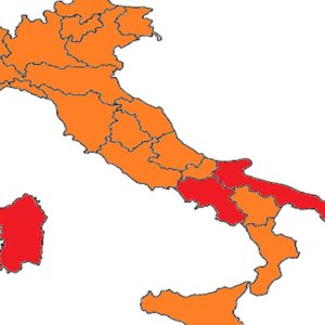 Covid, 6 Régions passent à l'orange. La Sardaigne en rouge