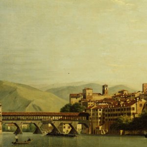 Palladio schloss die Restaurierung der Ponte degli Alpini in Bassano del Grappa ab