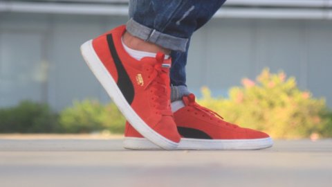 Red Puma shoes