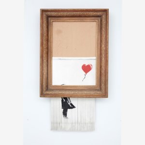 Bansky: 作品「Love is in the Bin」がオークションに戻ってきた、推定 4 万から 6 万ポンド