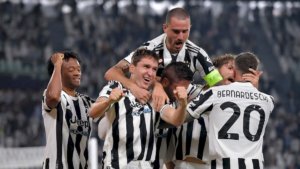 La Juve esulta in Champions League