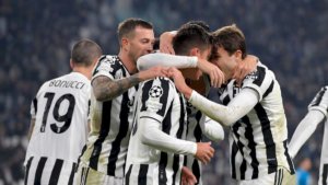 La Juve esulta in Champions