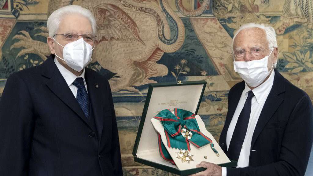 Sergio Mattarella și Giorgio Armani