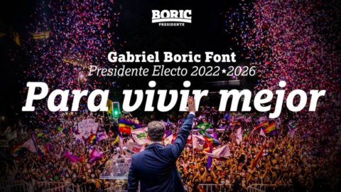 Cile, il 35enne Boric è  presidente: vittoria storica della sinistra