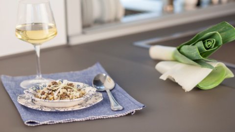 Schnecken was für eine Leidenschaft: das zarte Risotto mit Lauch