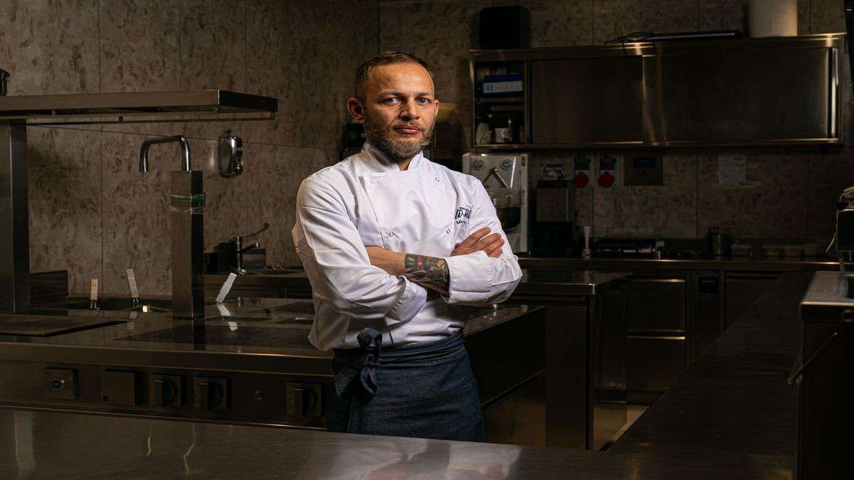 Chef Mirko De Mattia of the Level 1 restaurant in Rome