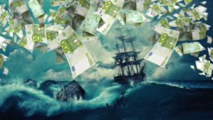 Borsa in tempesta: soldi che piovono sul mare