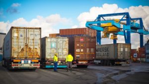 Export made in Italy: container al porto