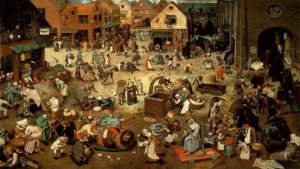 La Lotta tra Carnevale e Quaresima (Pieter Bruegel il vecchio