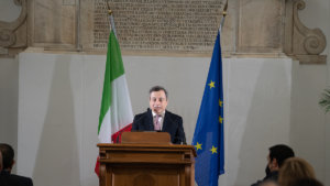 Mario Draghi a Genova
