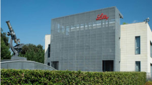 Esterno della sede di Eli Lilly