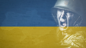 Armi all'Ucraina: bandiera e soldato