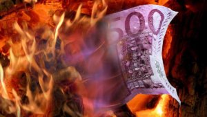 Euro in fiamme