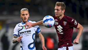 Torino-Inter: un'azione di gioco