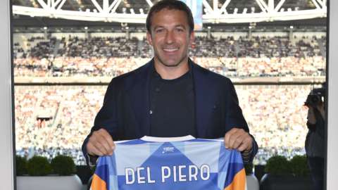 Juve: Del Piero in tribuna