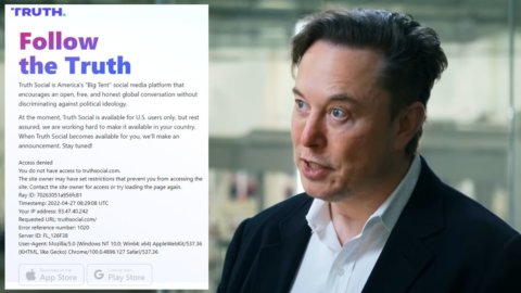 Elon Musk elogia su Twitter il social network di Donald Trump, ma si sbaglia: il successo è un fatto tecnico