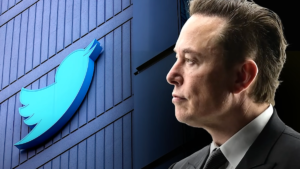 Elon Musk e il logo di Twitter