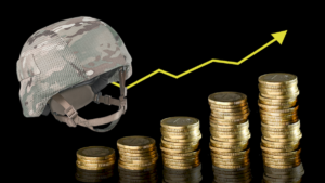 Inflazione e guerra: elmetto e monete