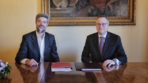 Marco Sesana (Generali Italia) e Carlo Bonomi (Confindustria)