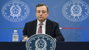 Imagoeconomica Mario Draghi alla conferenza stampa sul Def 2022