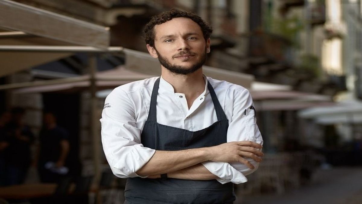 Chef Marco Ambrosino of the 28 Posti restaurant in Milan