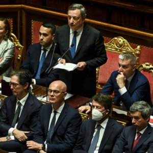 Crisis de Gobierno, Draghi en el Senado: “No a la fachada de confianza, ¿estás preparado para reconstruir el pacto? es la única forma"