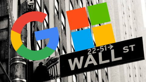 Google e Microsoft, Wall Street