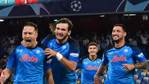 Champions: trionfo del Napoli che strapazza il Liverpool ma disastro Inter, sconfitta in casa dal Bayern