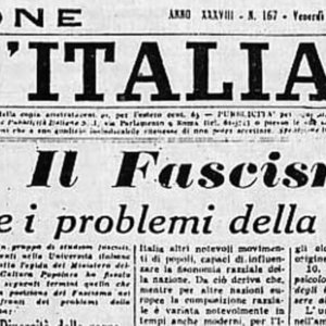 今天发生了 - 种族法：1938 年法西斯主义通过了“针对外国犹太人的措施”