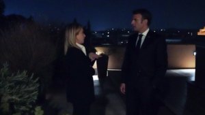 Incontro a Roma tra Giorgia Meloni e Emmanuel Macron