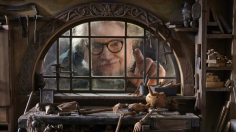 في MoMA في نيويورك: Pinocchio من فيلم الرسوم المتحركة Guillermo del Toro