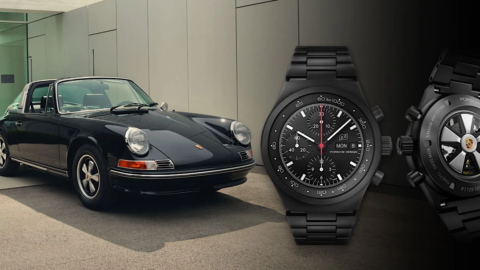 Porsche Design celebrates the 50th Anniversary: ​​the 911 S 2.4 Targa Unique 1972 and a new "timepiece" at Sotheby's auction