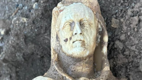 Archeologia: una statua di Ercole a grandezza naturale ritrovata a Roma nel Parco dell’Appia antica