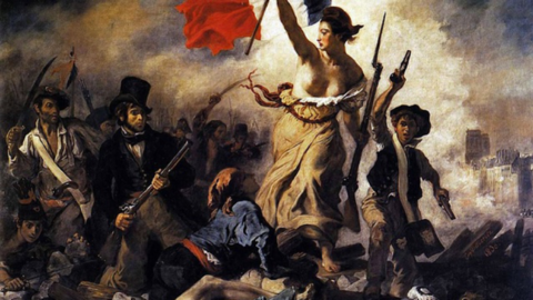 Frankreich, das Leben und Werk von Eugène Delacroix im Louvre Museum