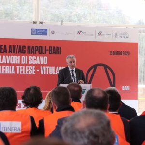 Groupe FS, ligne à grande vitesse Naples-Bari : début des travaux du tunnel Telese-Vitulano