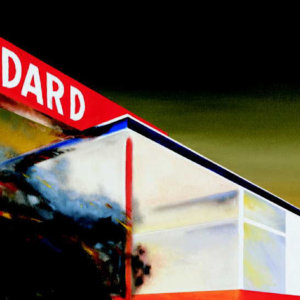 Alan e Dorothy Press Collection: Ed Ruscha's Burning Standard em leilão na Christie's