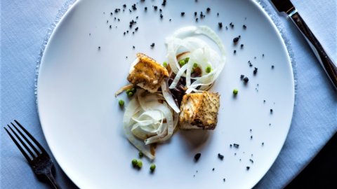 La ricetta del Moro australiano dello chef Ivan Fargnoli: fra fine dining e storia nell’Aromi  del Molino Stucky