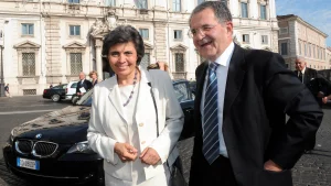 Flavia Franzoni e Romano Prodi