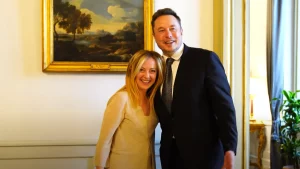 Elon Musk in visita dal Premier Meloni
