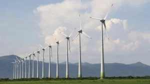 Foto di un parco eolico in Italia