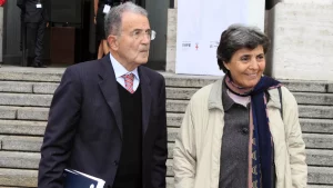Romano Prodi con la moglie Flavia Franzoni scomparsa improvvisamente