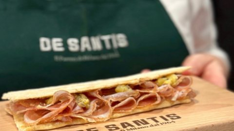 سانبا ، شطيرة الذواقة مع Mucchino و Pancetta والكمأة ولدت من التعاون بين De Santis و San Patrignano Community