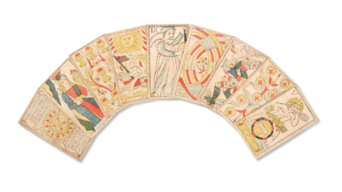 Christie's, seltene Bücher und Manuskripte zur Auktion: das illuminierte Messbuch von Notre-Dame, Spielkarten, Tarotkarten, Liebes- und Hassbriefe