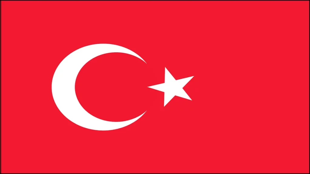 ترکی کا جھنڈا۔