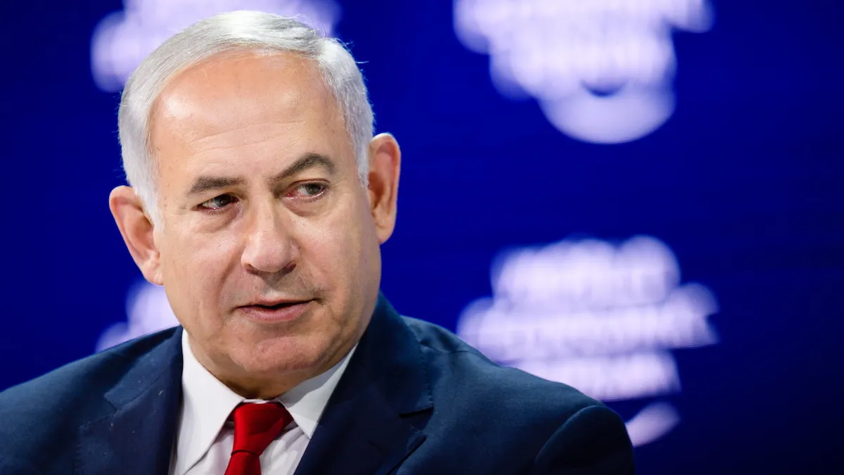 Fotografia lui Benjamin Netanyahu, prim-ministru israelian