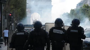Foto della gendarmeria a Parigi