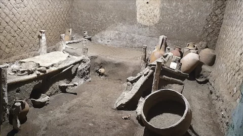Pompeji ist immer noch ein Staunen. Der Zustand der Sklaven in der Villa von Civita Giuliana: So war es