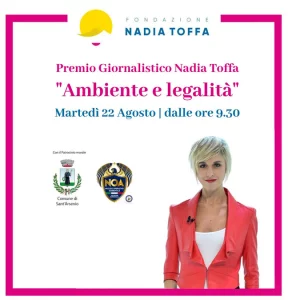 纪念勇敢的合法性记录者纳迪亚·托法 (Nadia Toffa)，打击生态黑手党