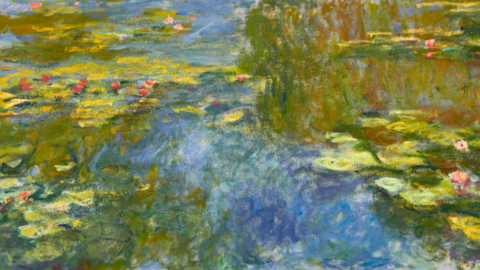 Monet's painting “Le bassin aux nymphéas” up for auction at Christie's. It is estimated that it will exceed $65 million