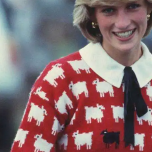 Lady Diana, aggiudicato da Sotheby’s per oltre 1 milione di dollari  il suo maglione rosso con bizzarre pecore